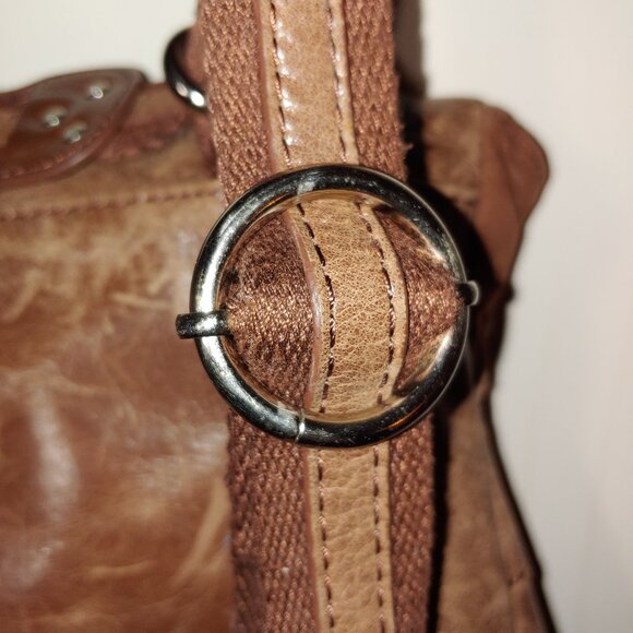 - The Sak Ventura Distressed Vintage Leather Convertible Backpack Bag Brow… - Picture 13 of 16